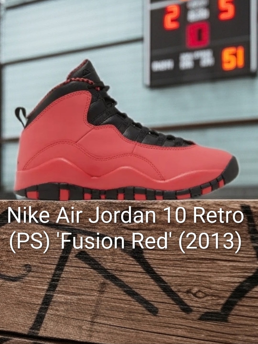 Air Jordan 10 Retro (PS) Rare "Fusion Red" Kids 13.5c NEW W/OG BOX